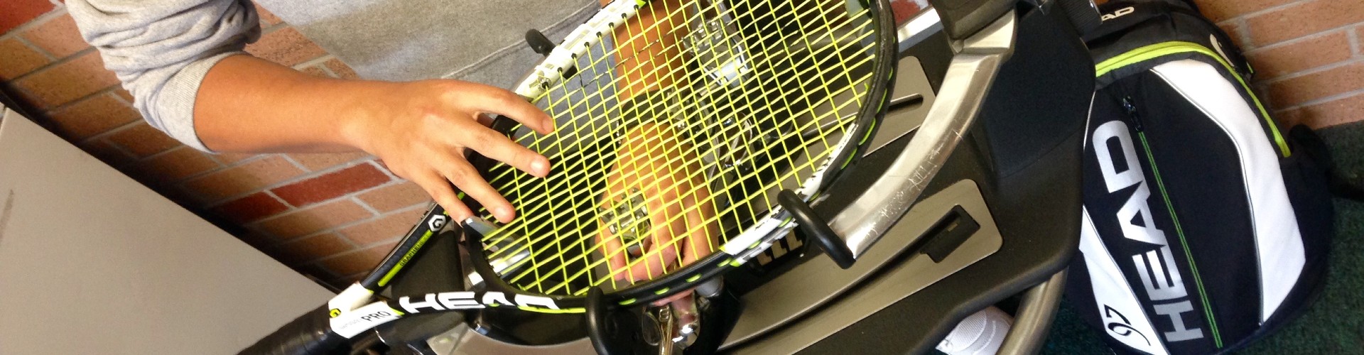 Restringing a Tennis raquet